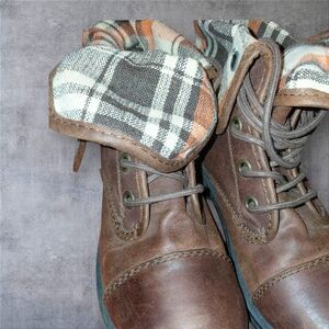 Arizona Jean Company Brown and Plaid Men's Boots